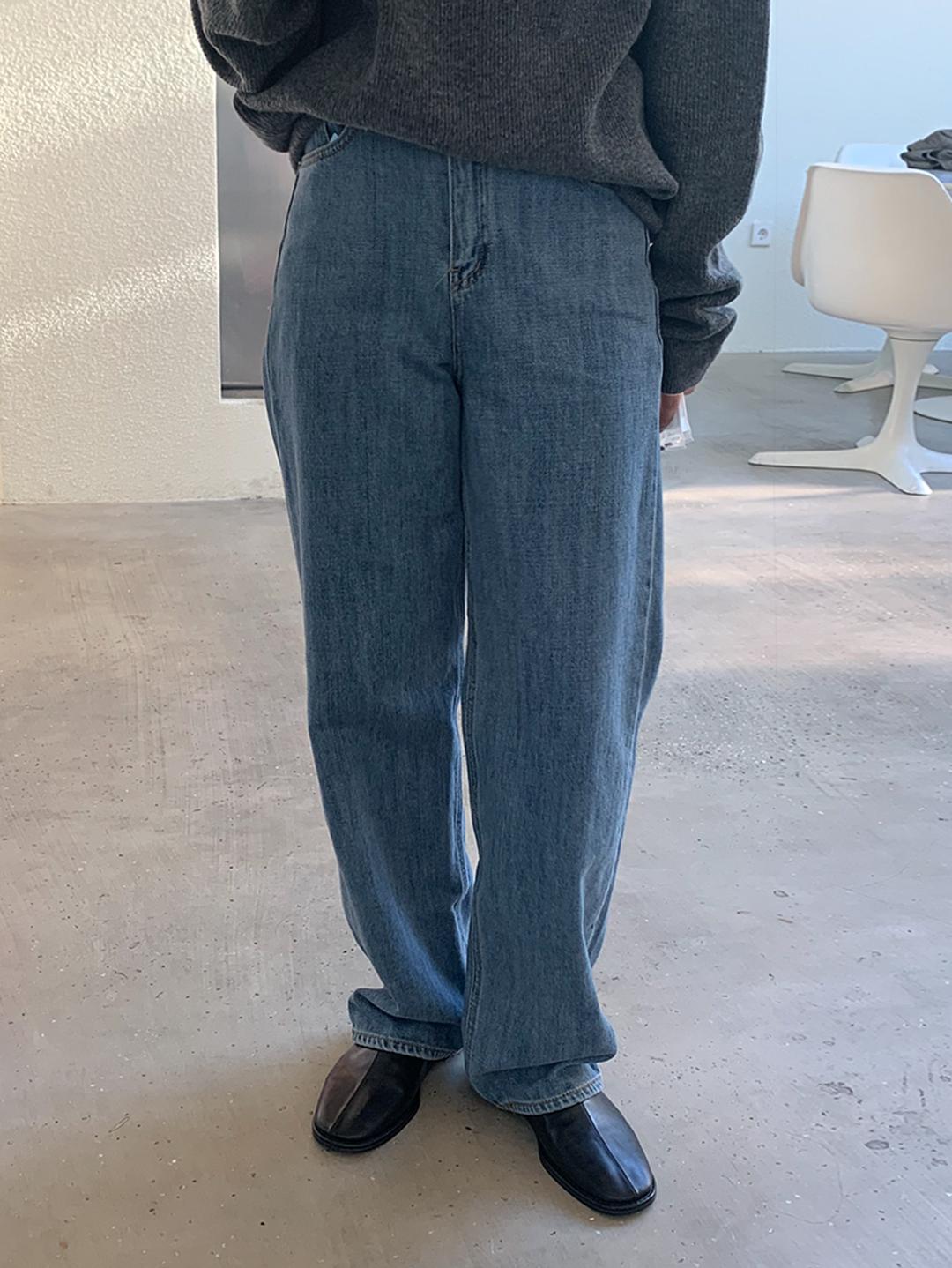 flexible straight denim pants (2color) 핏굿,추천!