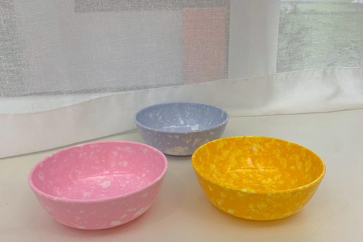 레트로 분식접시 (국그릇)