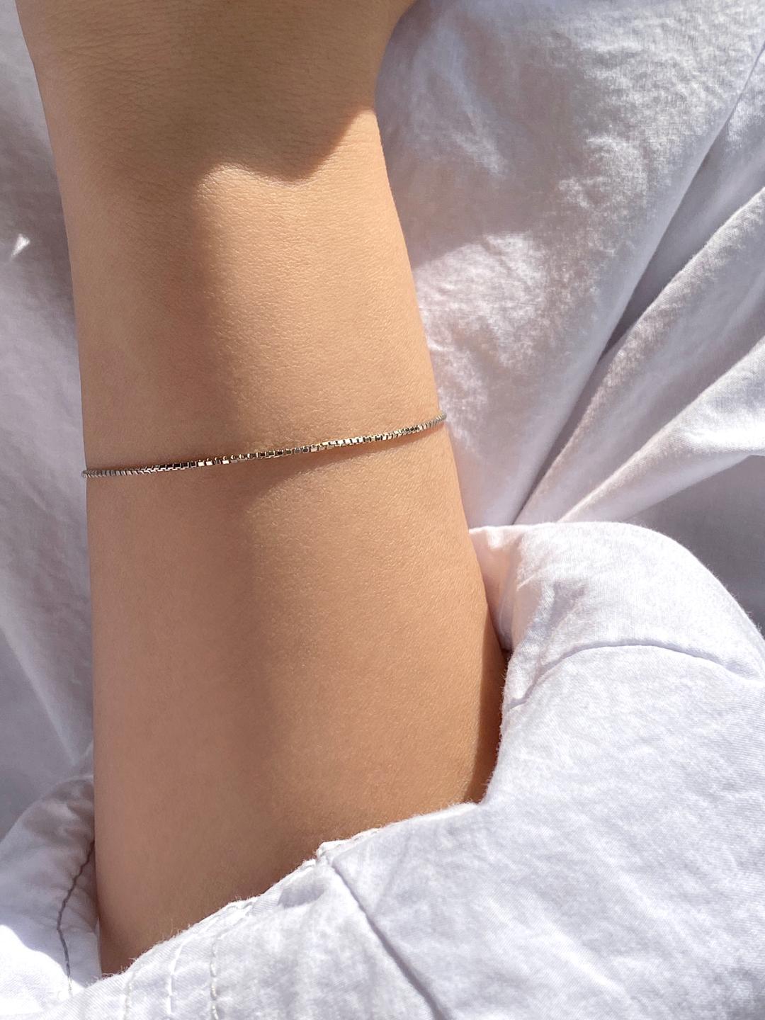 데일리박스체인팔찌 14K 18K