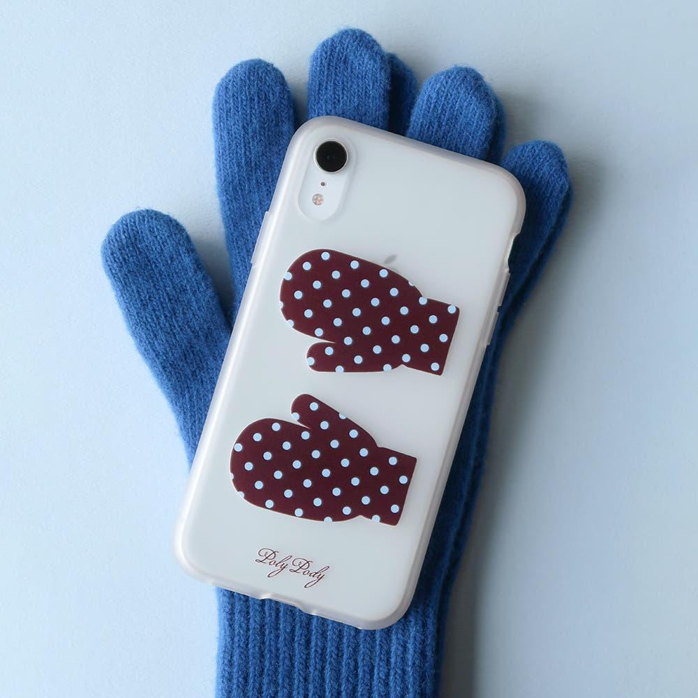 polka dot gloves case 폴카 도트 장갑 반투명 케이스 iphone Xr