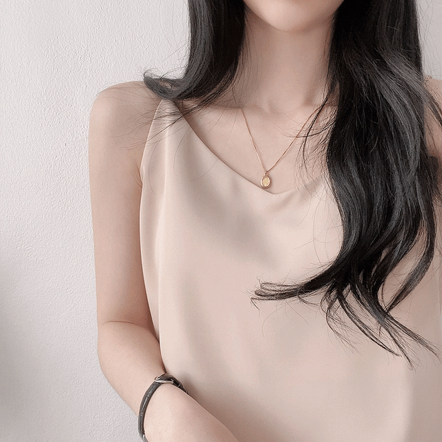 (🚀오늘출발) [속옷노출zero!, 끈조절] 끈나시 브이넥 블라우스