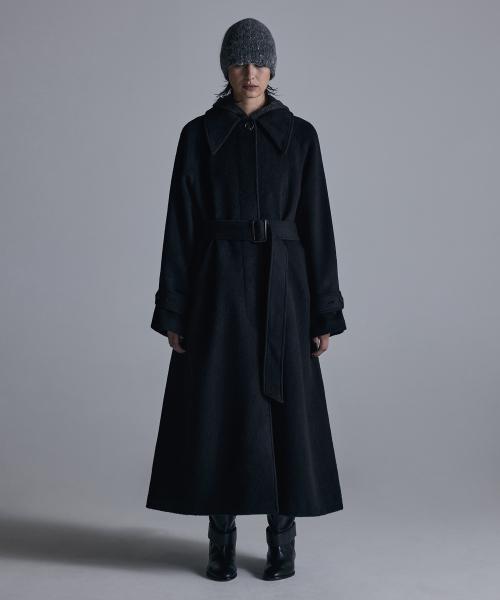 Traum Balmacaan Long Coat [ Black ]