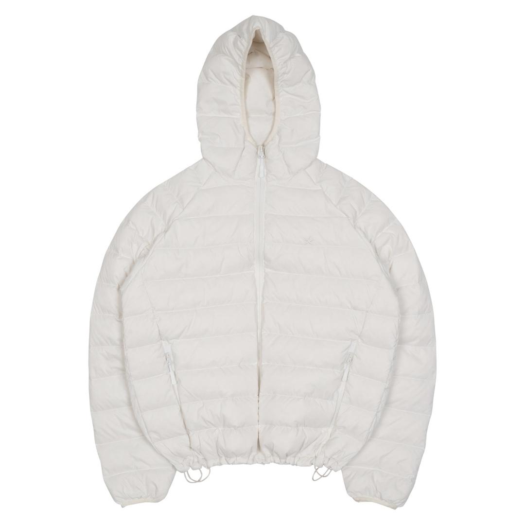 TCM mini logo raglan light puffer jacket (white) (11/19 예약배송)