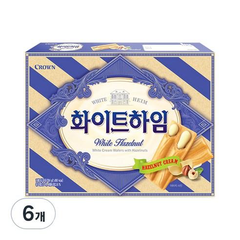 쵸코하임 크라운 화이트, 284g, 6개 - 비스킷 | 쿠팡
