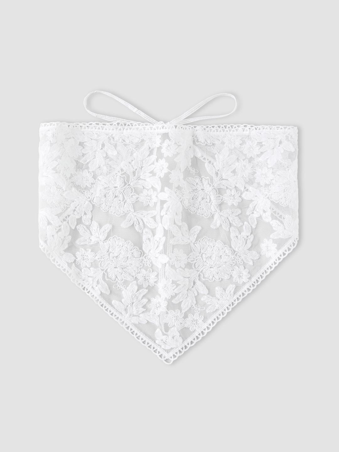 FLORAL LACE HEADSCARF
