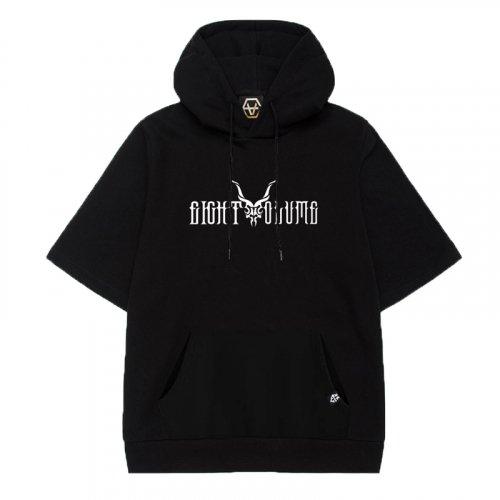 EV 쿠두 스컬 반팔 후드 (블랙)