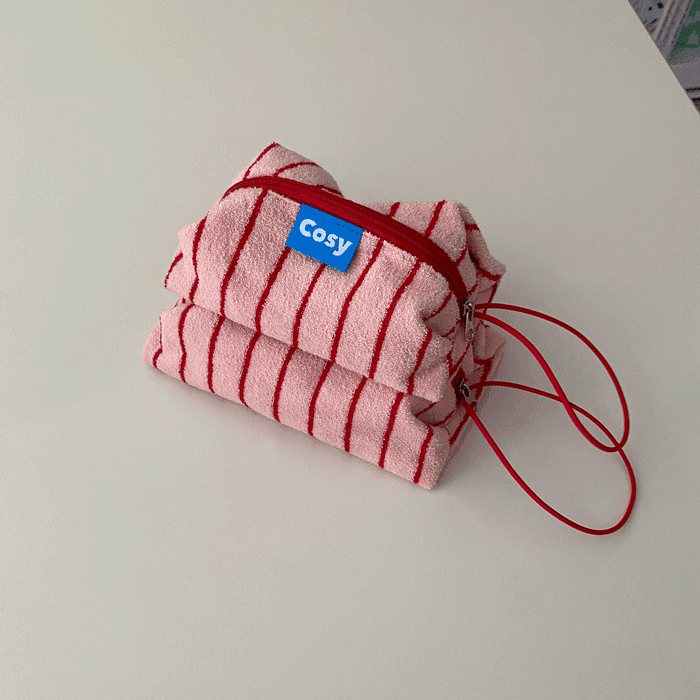 TERRY RICO POUCH_cherry peach