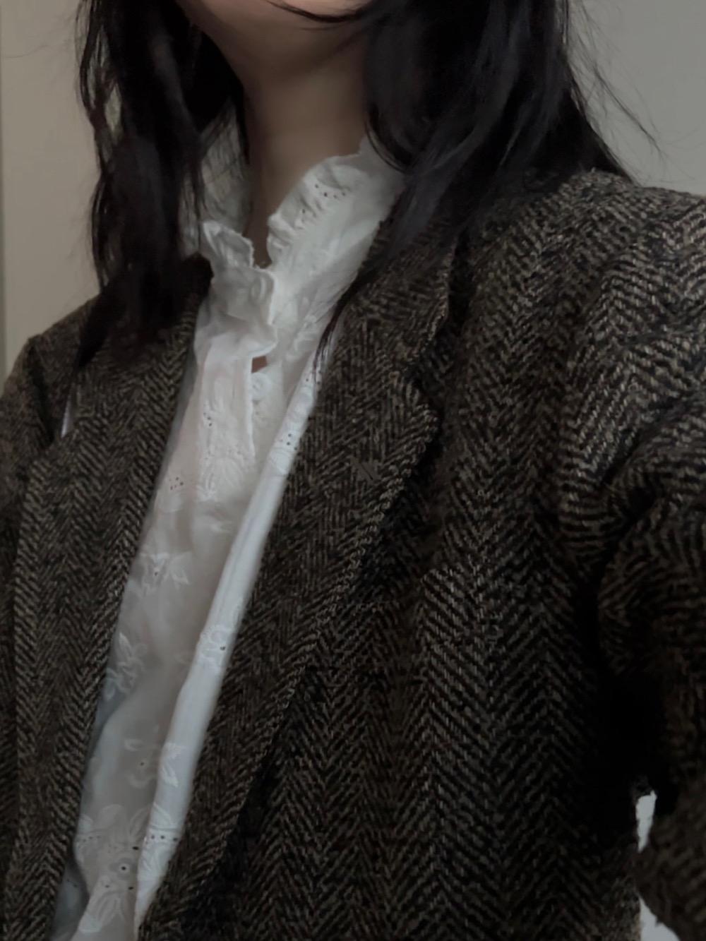 Élise puff embroidered blouse