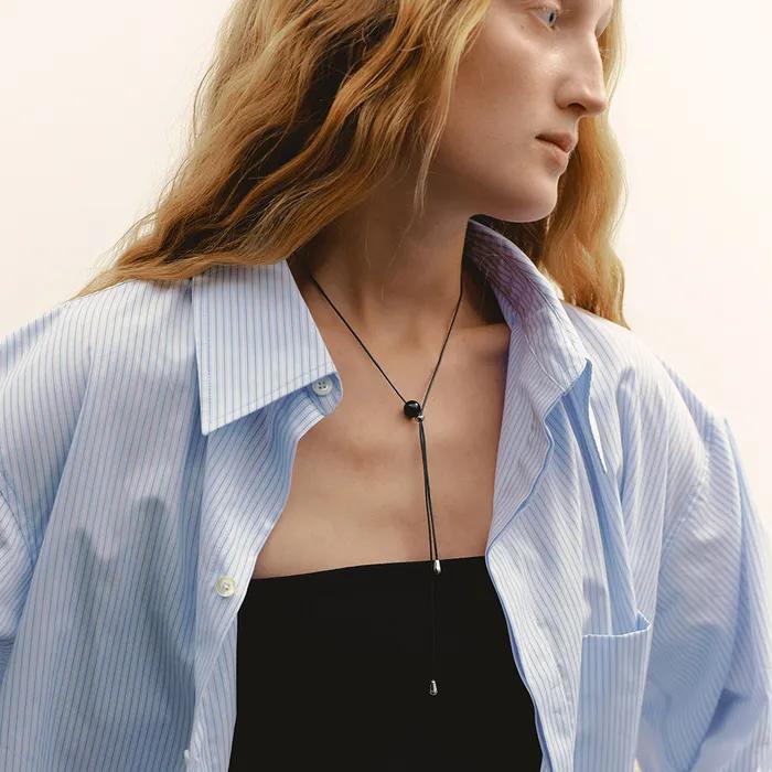 Tide ball necklace (Black)