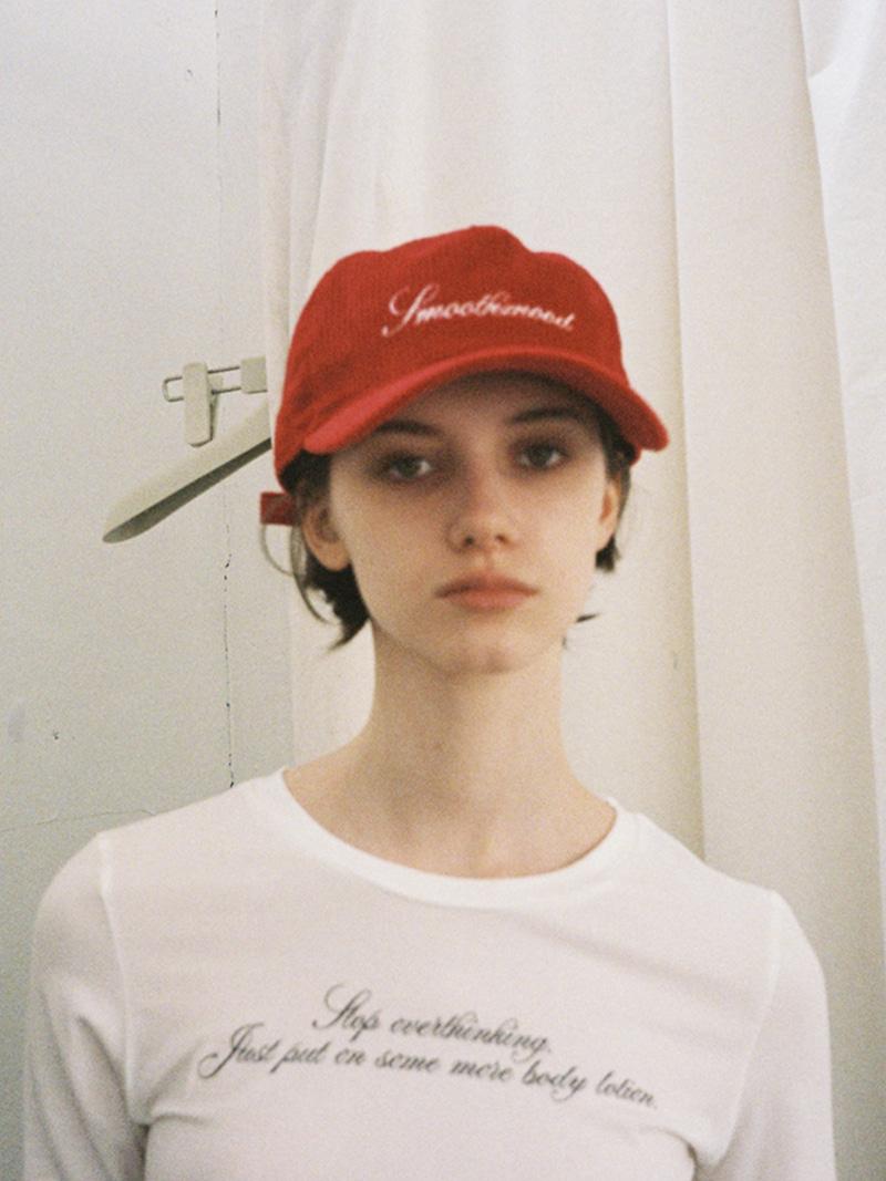 Burgundy Corduroy Logo Ball Cap