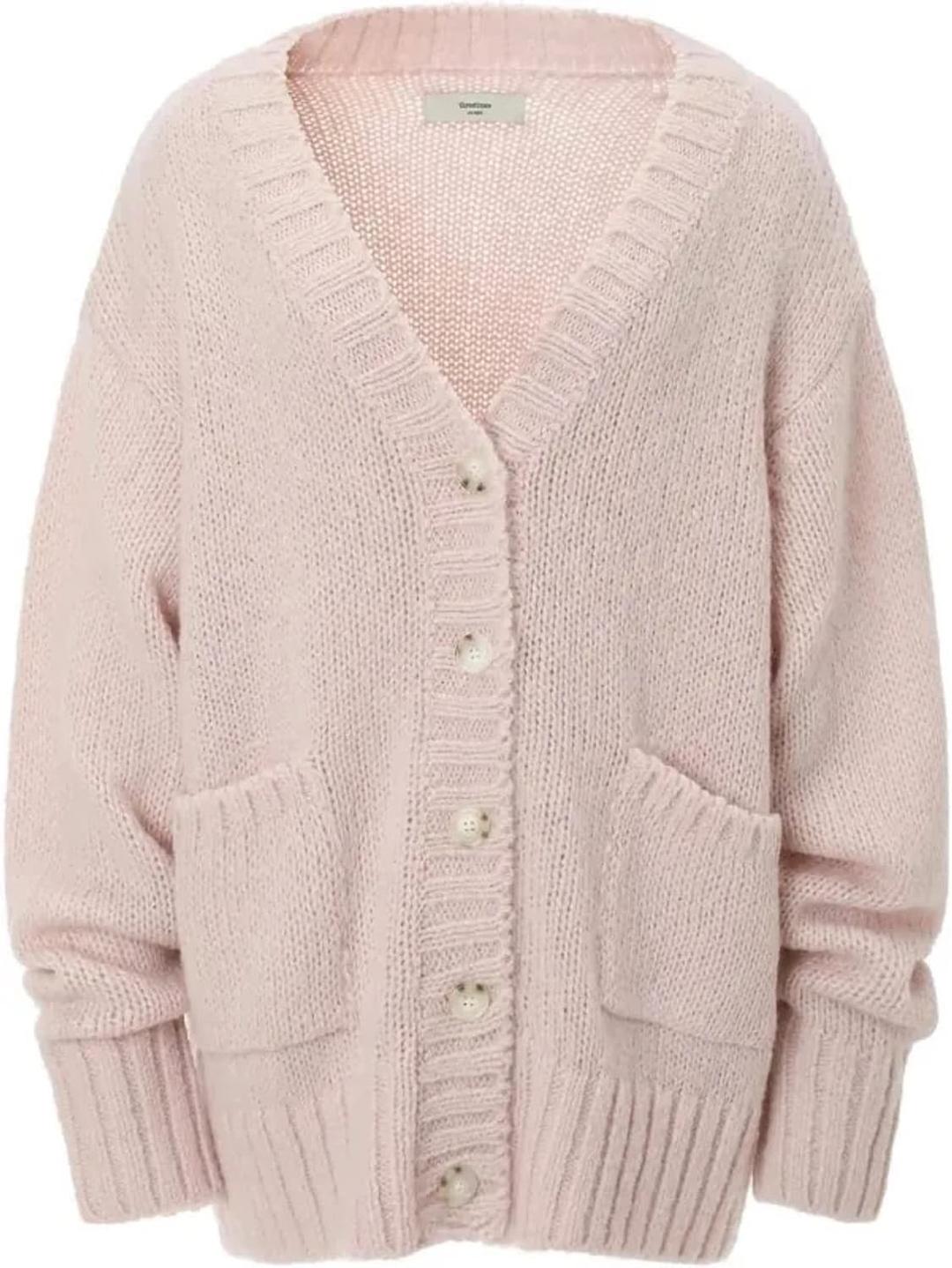 쓰탐 루즈 피넛 가디건 핑크 | 후루츠패밀리