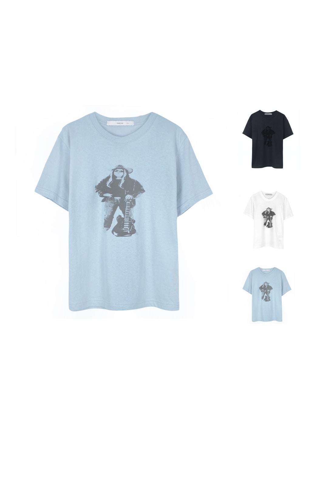yRIB uncle t-shirt *women only_ blue, white, charcoal
