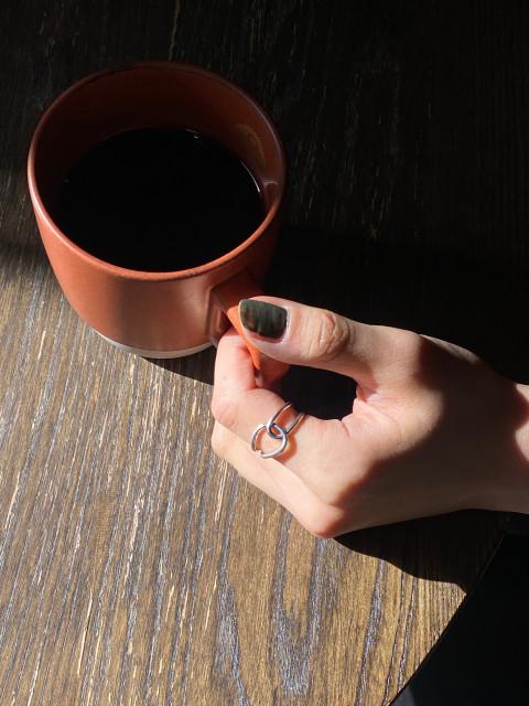 [925실버] 데일리 유니크 뫼비우스 오픈링 반지 Moebius Ring