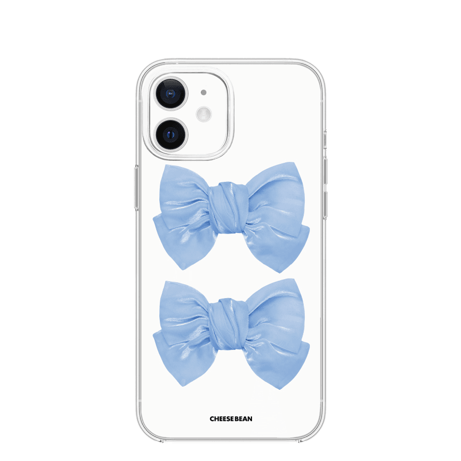 Satin ribbon case (blue)