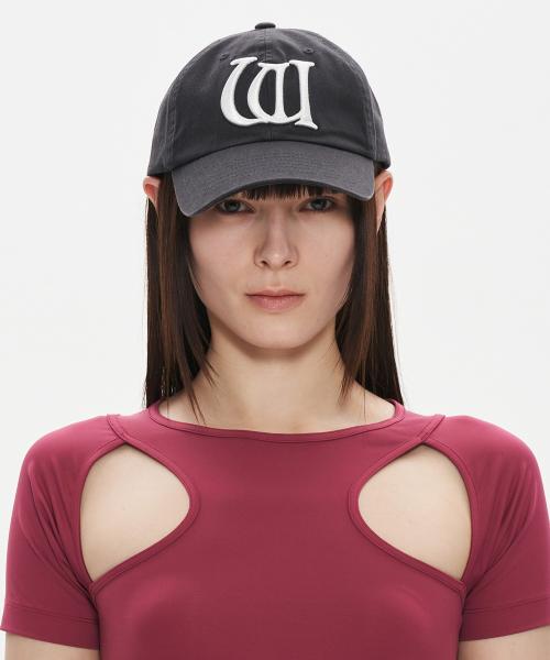W Basic Cotton Cap Charcoal
