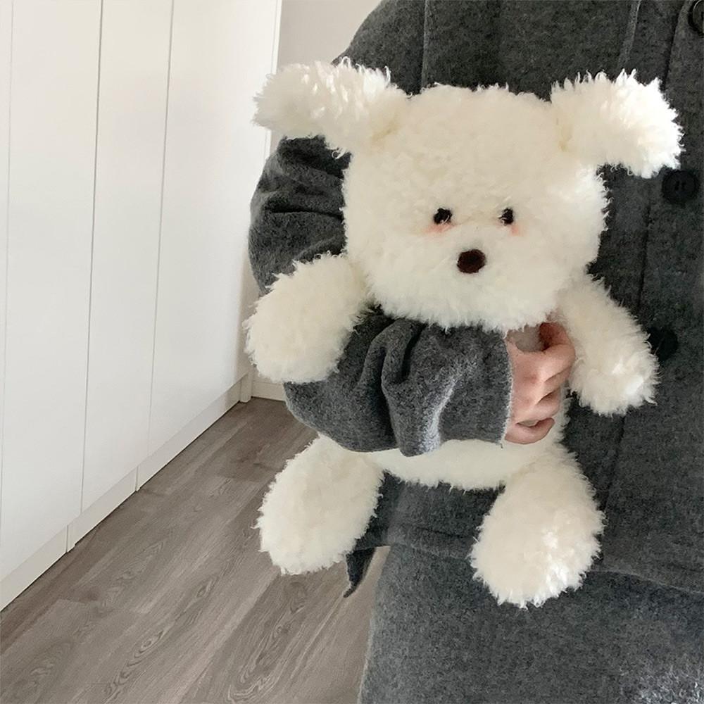 리틀림 복실복실 비숑 멍뭉이 강아지인형 귀여운쿠션 애착인형 30cm