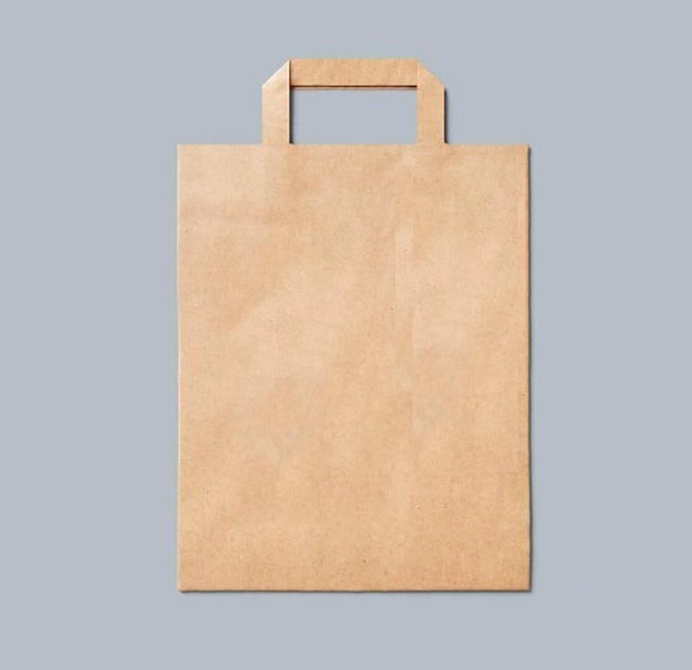 크라프트 무지 종이 쇼핑백 튼튼한 선물 가방 소 사이즈
