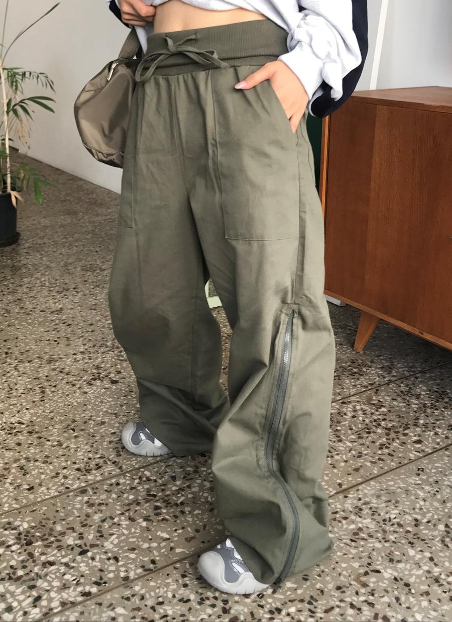 Nicole zipper banding pants 니콜 지퍼 밴딩 팬츠