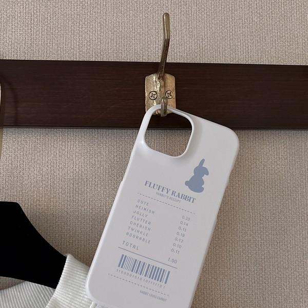 [폰케이스] Rabbit’s Receipt PHONE CASE (cream)