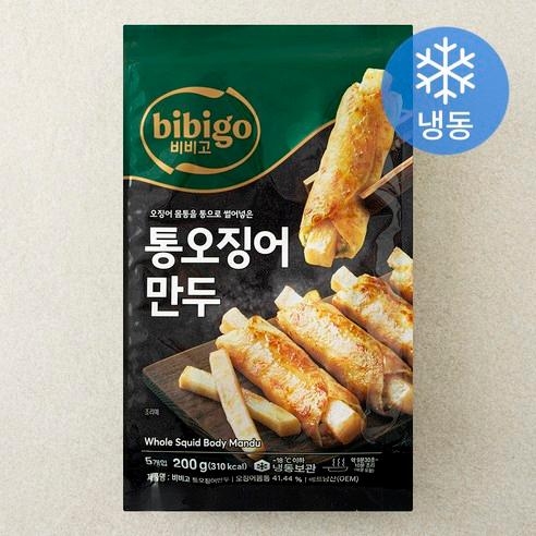 비비고 통오징어 만두 (냉동), 200g, 1개
