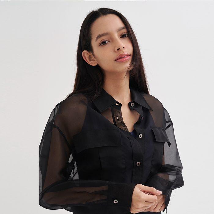 100% Silk Organza Shirt
