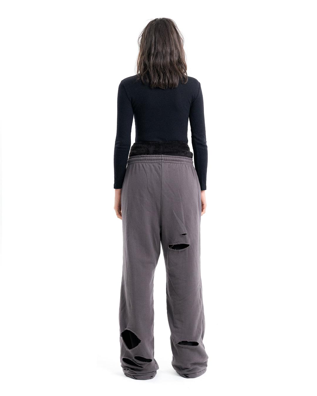 (EMMA) DOUBLE LAYERED PANTS - 1 / GREY