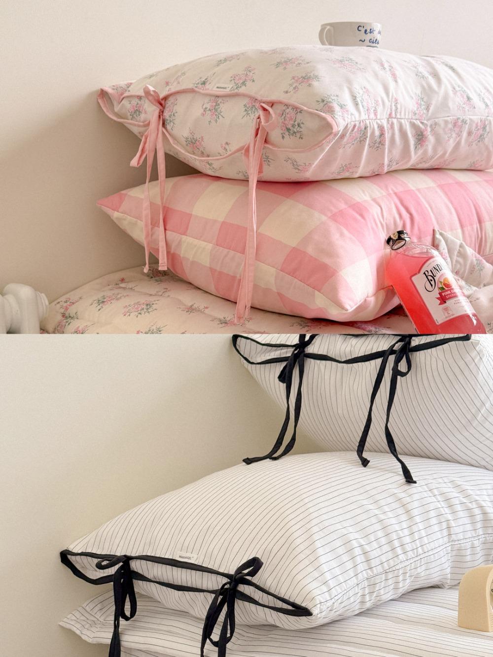 리본자루형 베개커버 50x70cm 한장