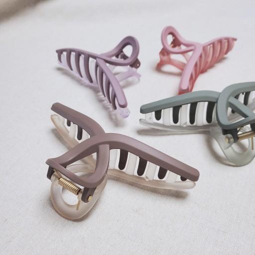 빅사이즈)옴브레 클레이 집게핀(4color)