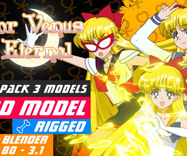 ArtStation - Pack Sailor Venus Eternal - 3D Model Blender | Resources