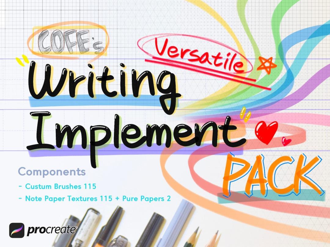 COFE's Versatile Writing Implement Pack | Procreate