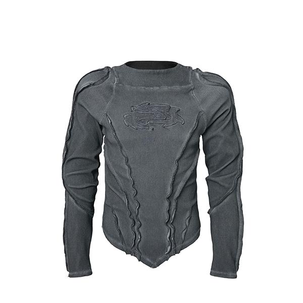 Vintage Washing Stitch Logo 3Color Ribbed Sleeve (4588)