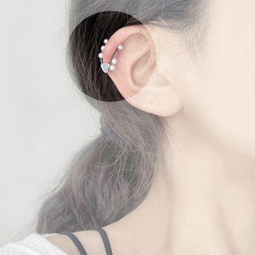 하트진주 체인 피어싱