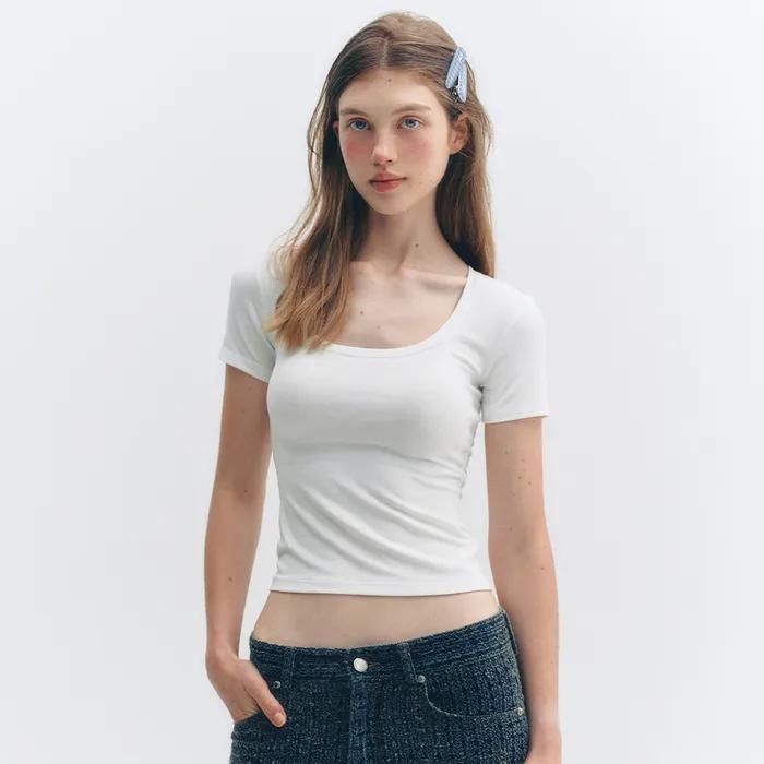 [6차-7/18 순차배송] BASIC DENT SHORT SLEEVE T-SHIRT_TT5S212