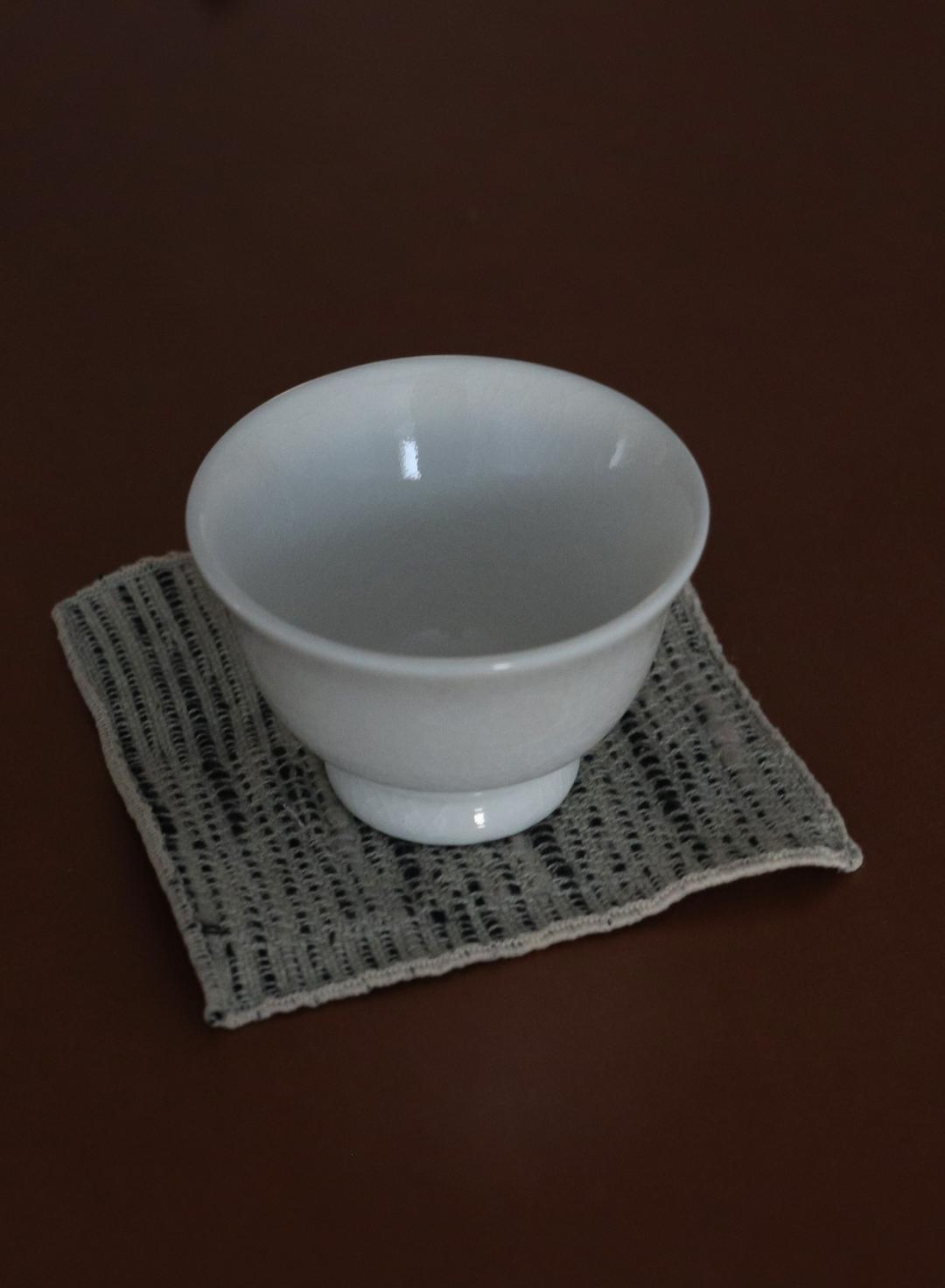 Linen tea coaster