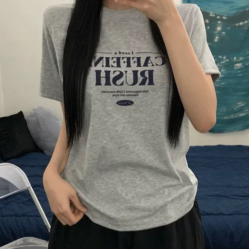 caffeine short sleeve tee (3color)