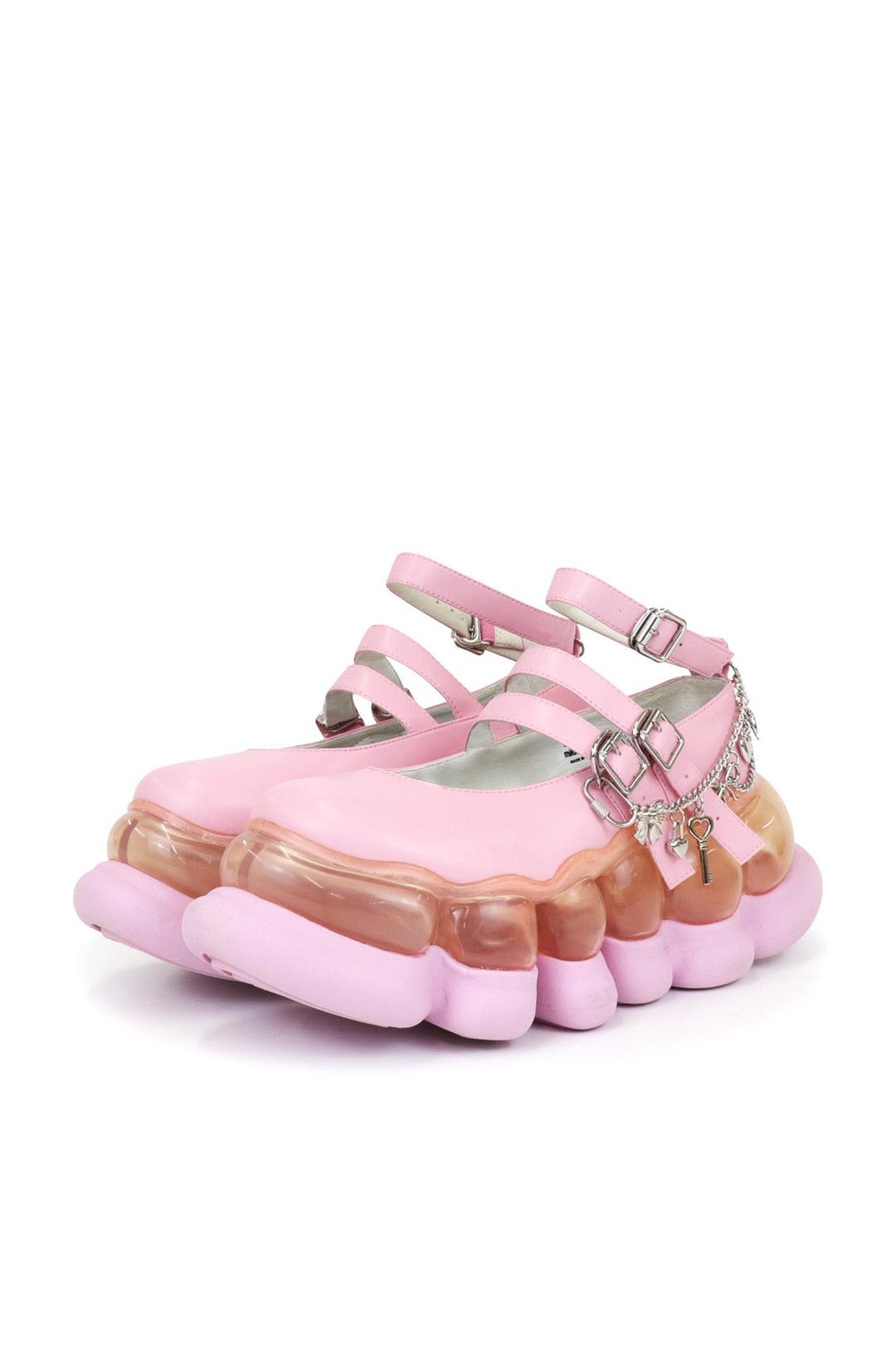 "Jewelry" Ark Three Straps Mary Jane Chain / Pink - Pink / 36（22.0cm）