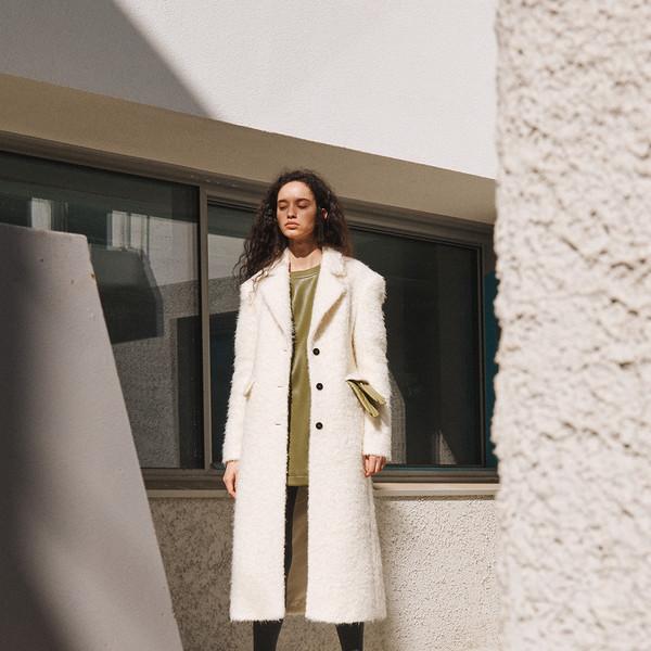 BOUCLE SINGLE-BREASTED COAT