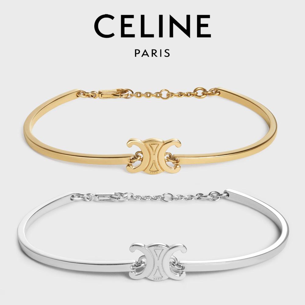 셀린느 트리오페 아티큘레이티드 로고 팔찌 celine 트리옹프 여성 브레이슬릿 46Z676BRA