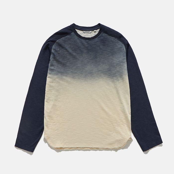 WANDARER RAGLAN L.S T-SHIRTS / NAVY & CREAM