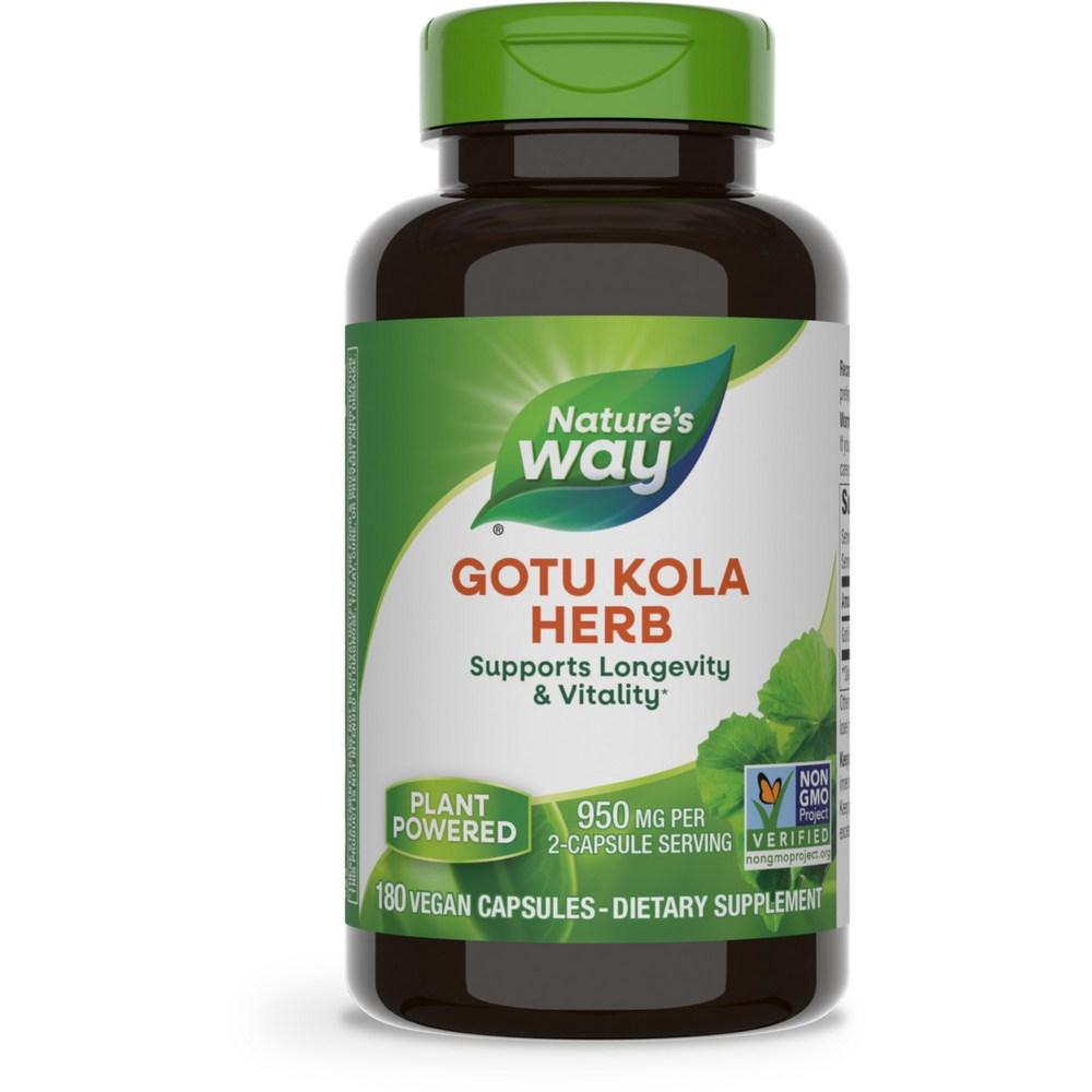 네이쳐스웨이 고투 쿨라 허브 950mg 베지테리안 캡슐, 180정, 1개 - 기타허브/식물추출물 | 쿠팡
