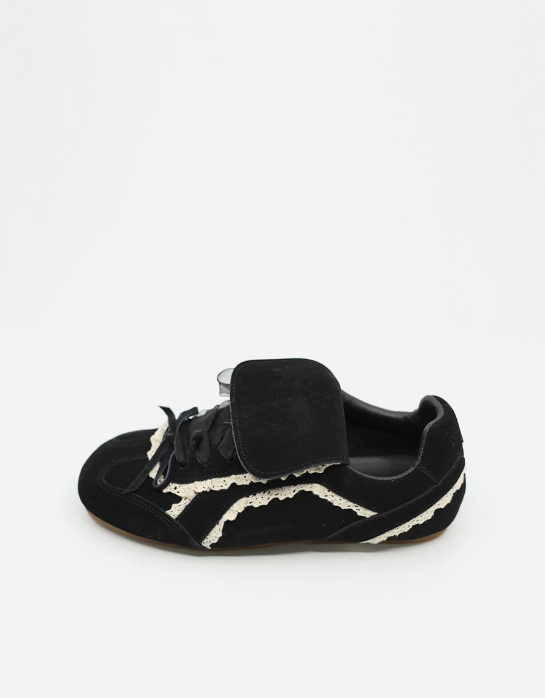 [소가죽] ALOHA BLACK LACE SNEAKERS