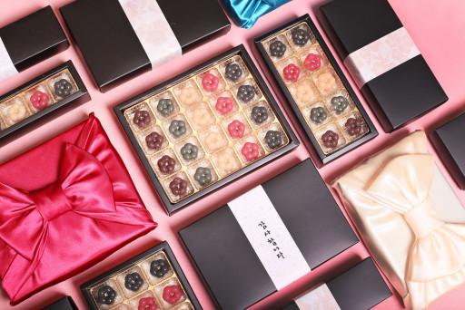 추석선물 🌺반짝 한입 미니 꽃 양갱🌺수제 양갱