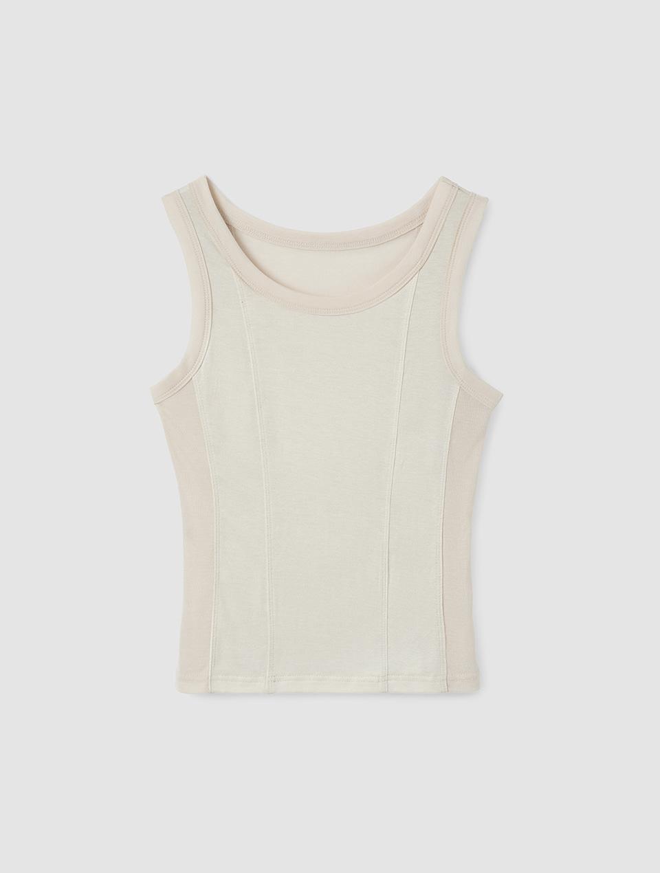 Slim Cut Tank_Porcelain Beige