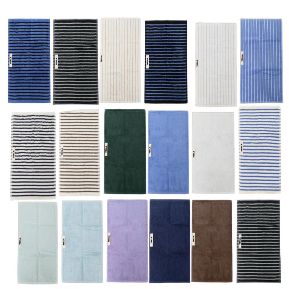 테클라 TEKLA 수건 테리 타월 솔리드 스트라이프 줄무늬 타올 30X50