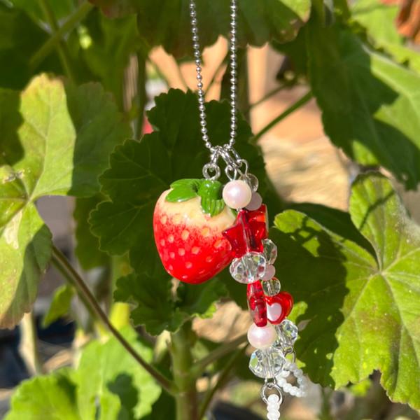[캔디시크] MADE strawberry red keyring