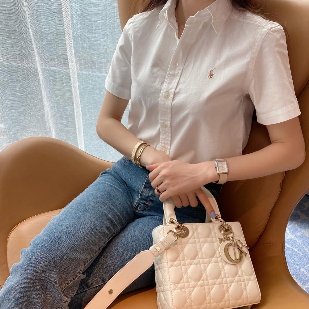 24SS국내백화점)폴로랄프로렌 보이즈 멀티포니 반팔셔츠(화이트)