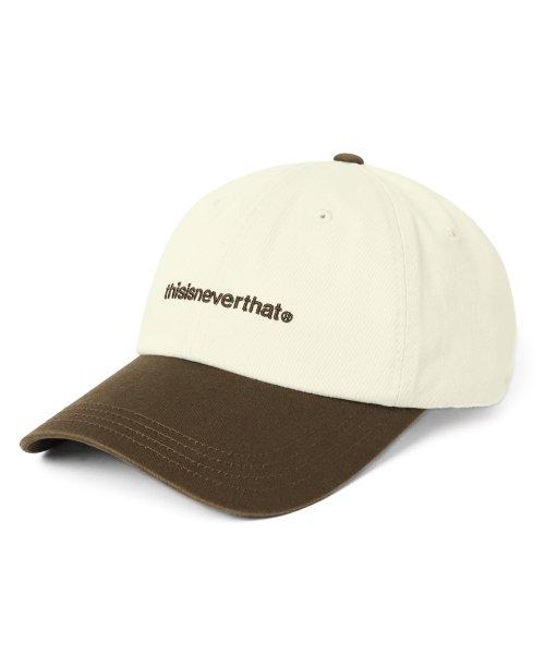 T-logo cap Ivory/Brown