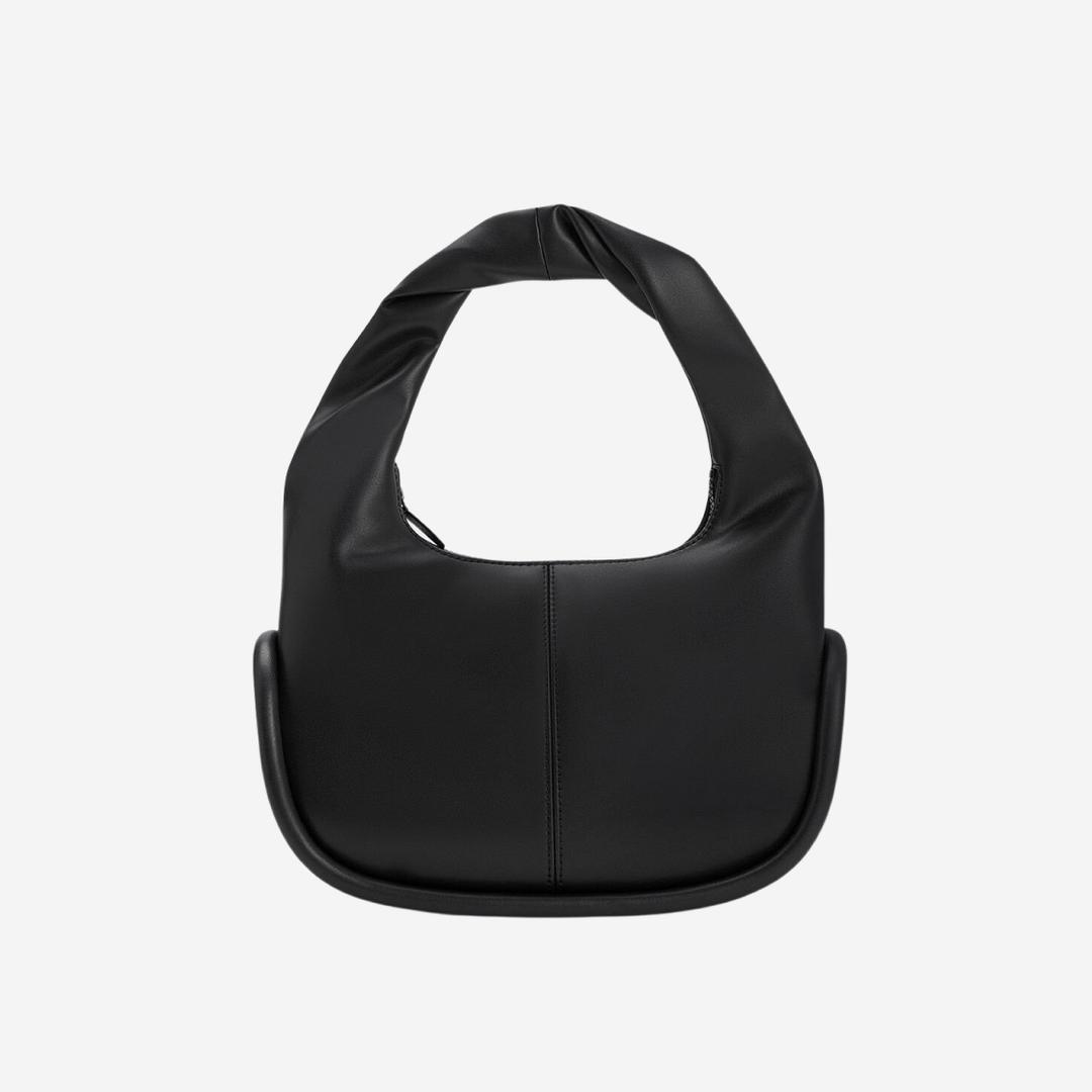 Charles & Keith Tubular Slouchy Hobo Bag Black