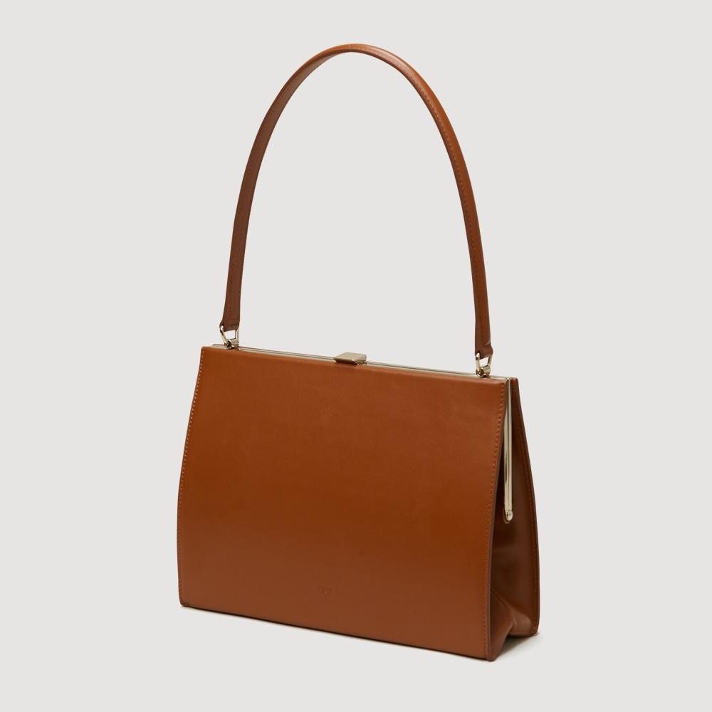모나 프레임백 Mona Frame Bag Brown Calf_Gold Frame