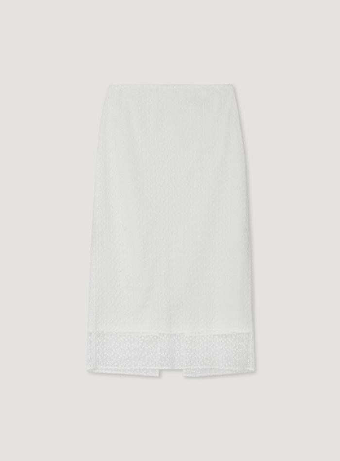 ROSY LACE SKIRT_IVORY